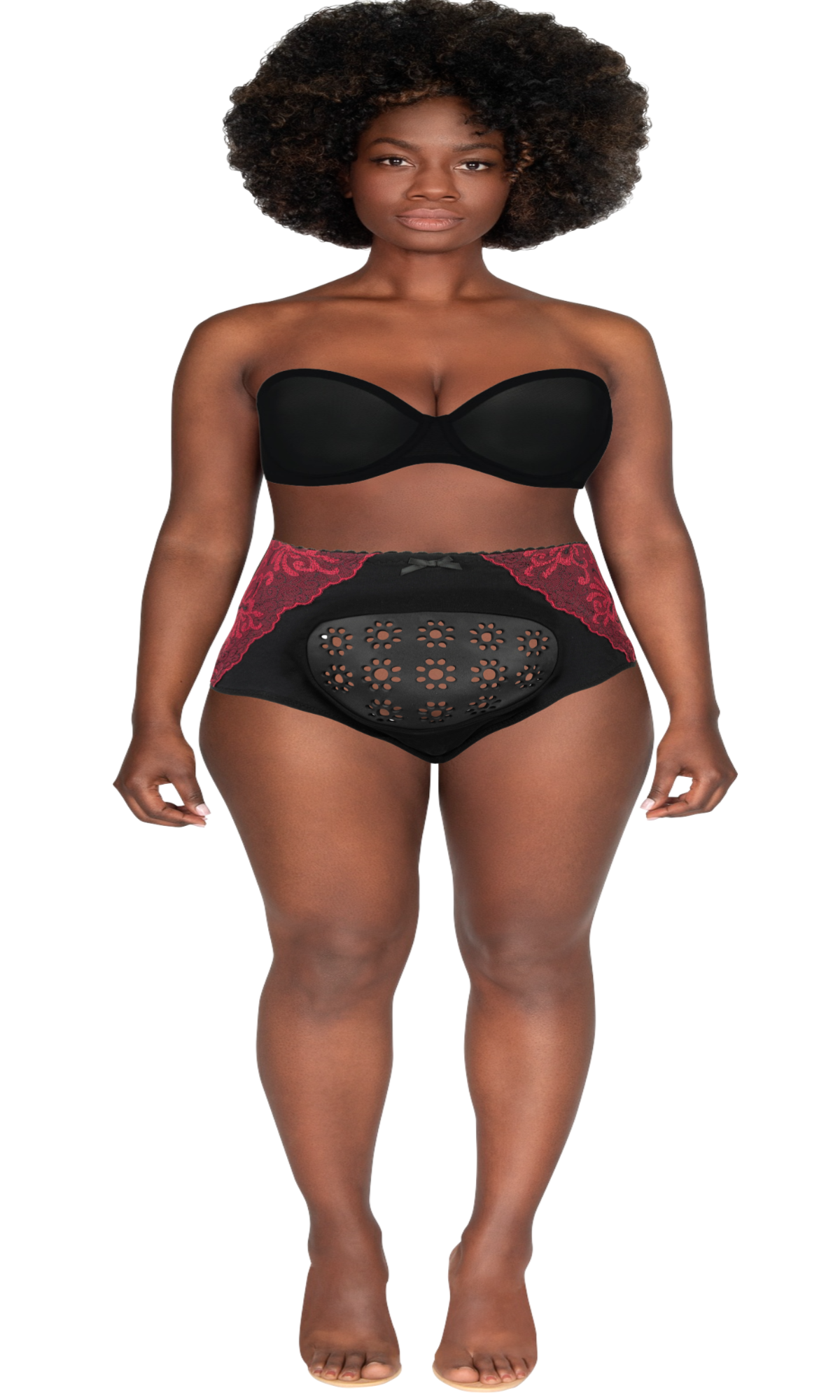 C Section Underwear Set of 2 Sexy Maroon Zephyr Ease